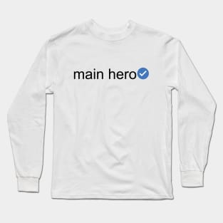 Verified Main Hero (Black Text) Long Sleeve T-Shirt